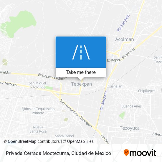 Mapa de Privada Cerrada Moctezuma
