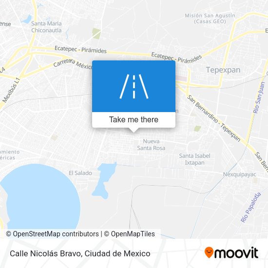 Mapa de Calle Nicolás Bravo
