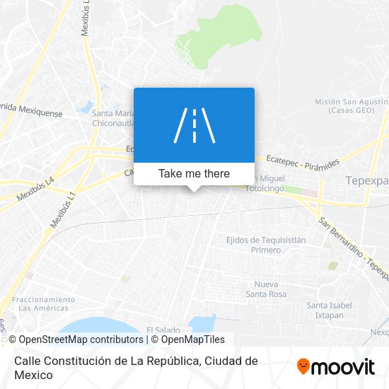 Calle Constitución de La República map