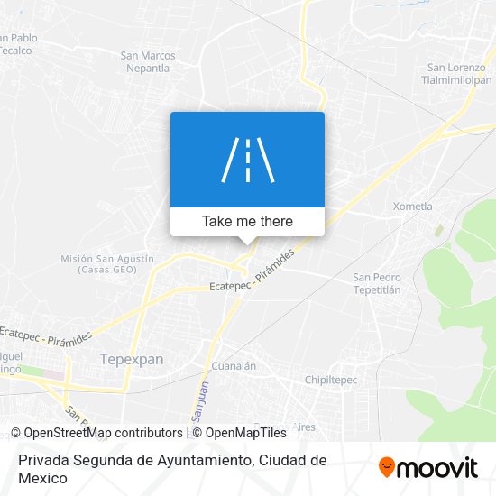 Privada Segunda de Ayuntamiento map