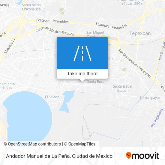 Mapa de Andador Manuel de La Peña