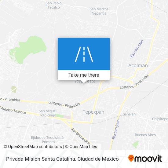 Mapa de Privada Misión Santa Catalina