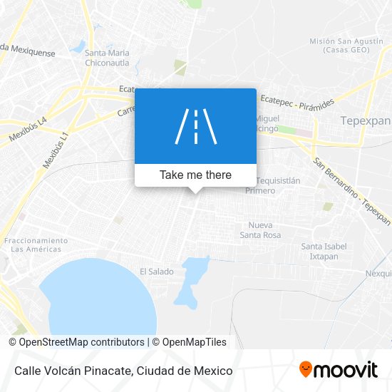 Calle Volcán Pinacate map