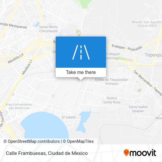 Calle Frambuesas map
