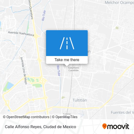 Calle Alfonso Reyes map