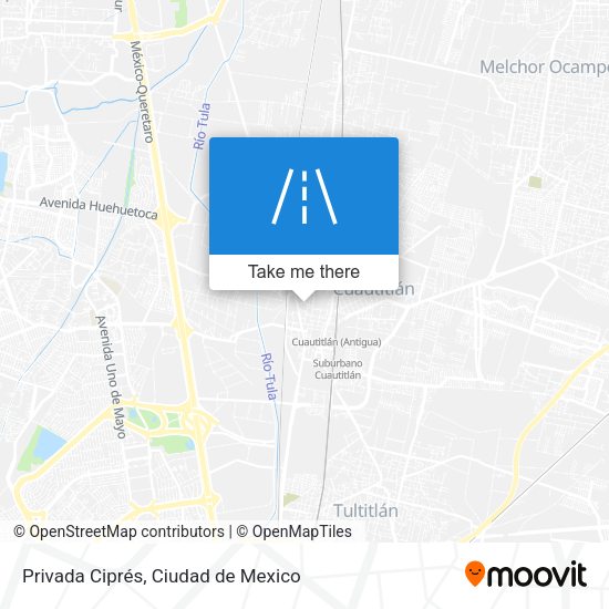 Privada Ciprés map