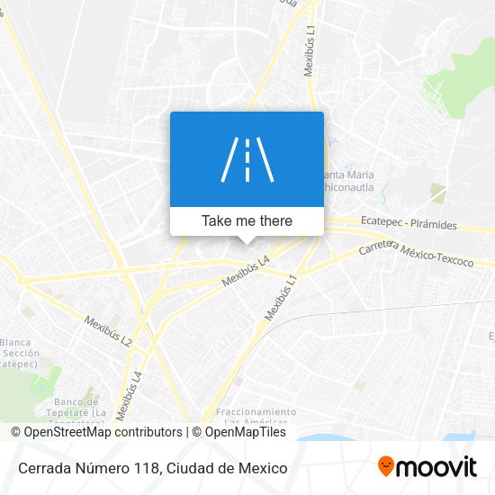 Mapa de Cerrada Número 118