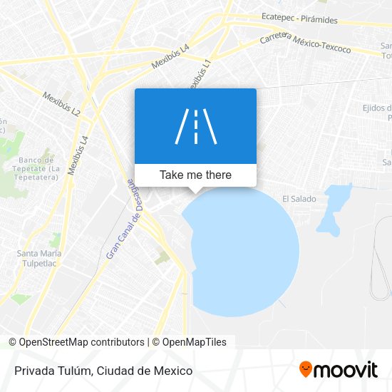 Privada Tulúm map
