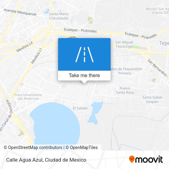 Calle Agua Azul map