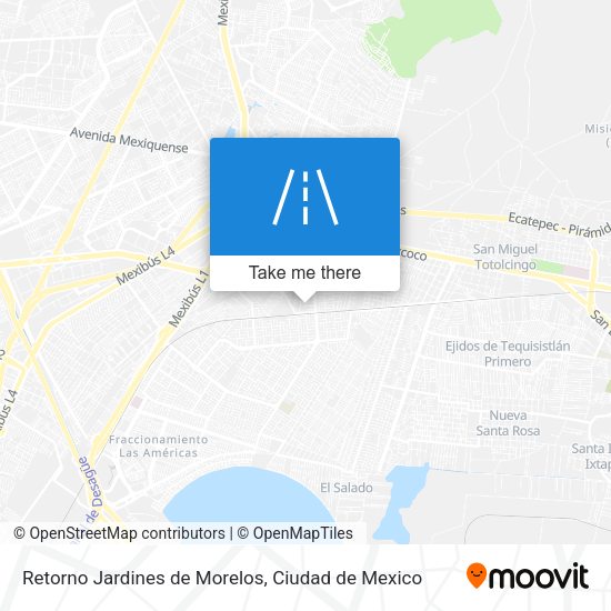 Retorno Jardines de Morelos map