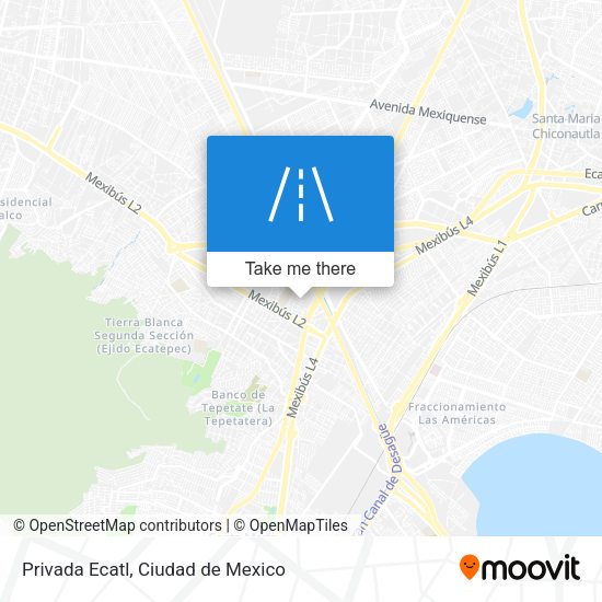 Mapa de Privada Ecatl