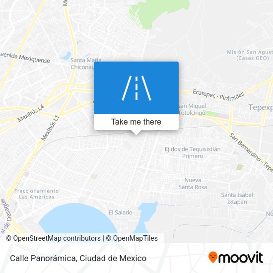 Mapa de Calle Panorámica