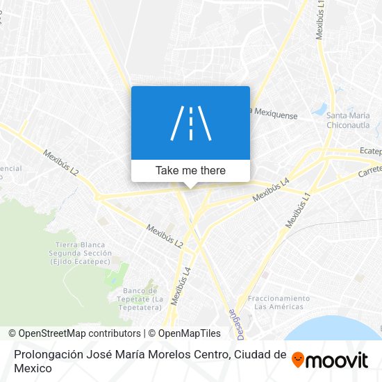 Prolongación José María Morelos Centro map