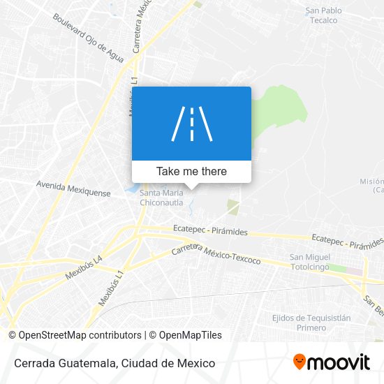 Cerrada Guatemala map
