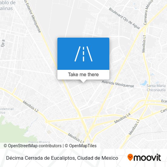 Mapa de Décima Cerrada de Eucaliptos