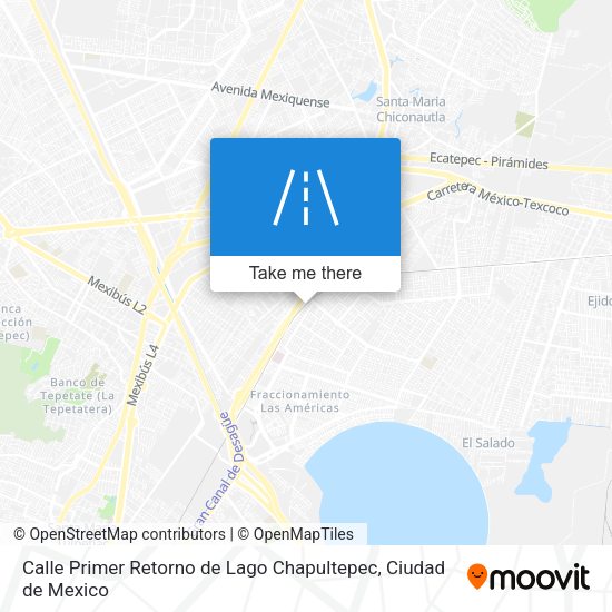 Calle Primer Retorno de Lago Chapultepec map