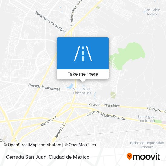 Cerrada San Juan map