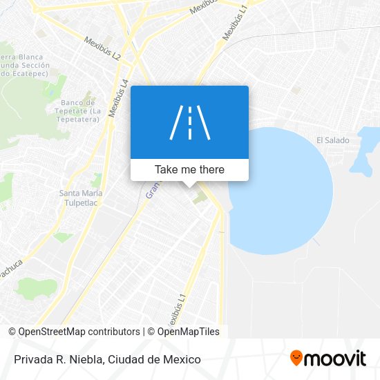 Privada R. Niebla map
