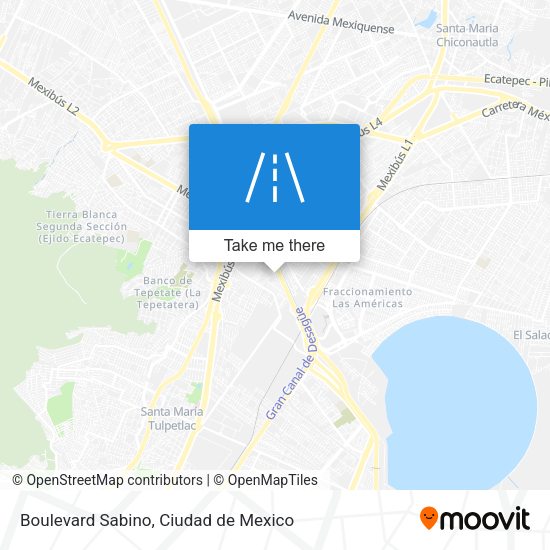 Boulevard Sabino map