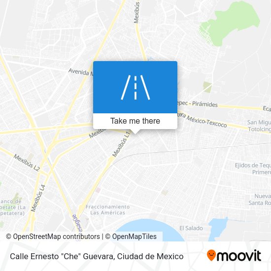Calle Ernesto "Che" Guevara map