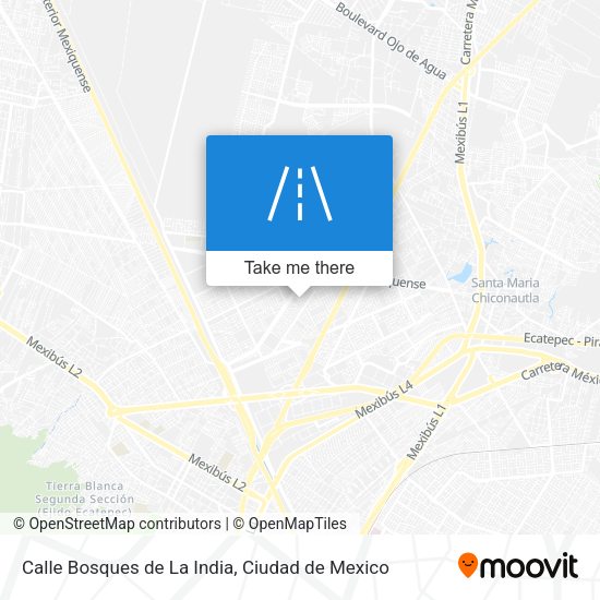 Mapa de Calle Bosques de La India