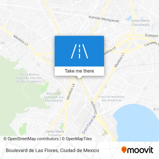 Boulevard de Las Flores map