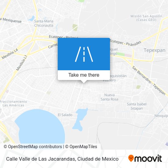 Calle Valle de Las Jacarandas map