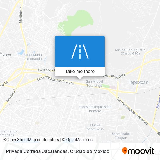 Mapa de Privada Cerrada Jacarandas