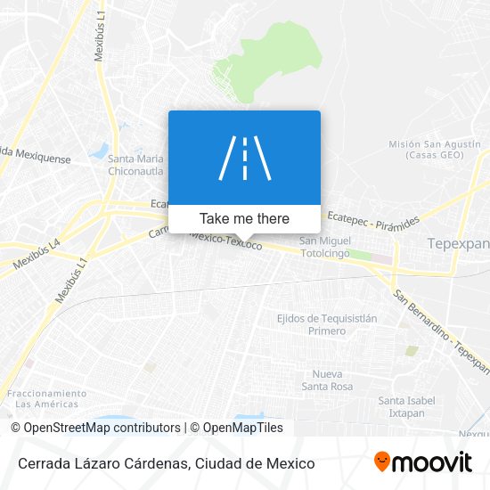 Mapa de Cerrada Lázaro Cárdenas