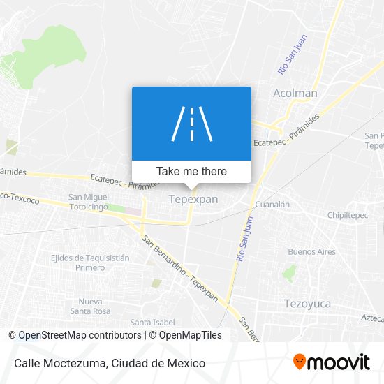 Calle Moctezuma map