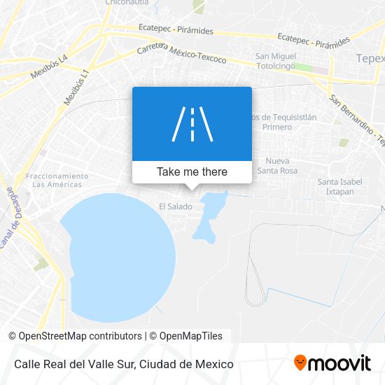 Mapa de Calle Real del Valle Sur
