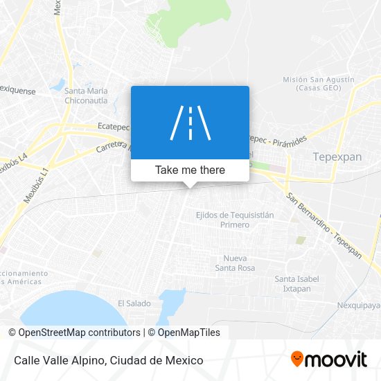 Calle Valle Alpino map