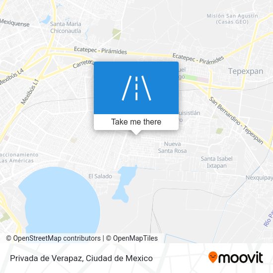 Privada de Verapaz map