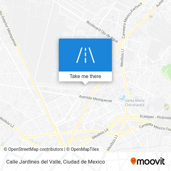 Mapa de Calle Jardines del Valle