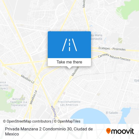 Privada Manzana 2 Condominio 30 map