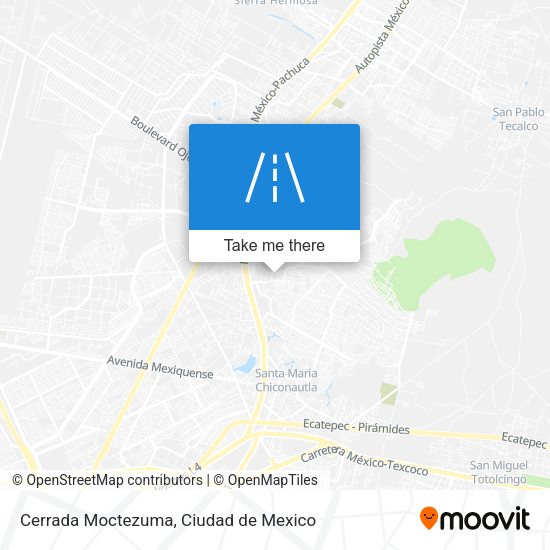 Cerrada Moctezuma map