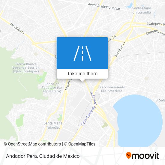 Mapa de Andador Pera