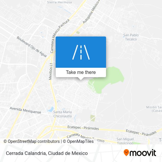 Mapa de Cerrada Calandria