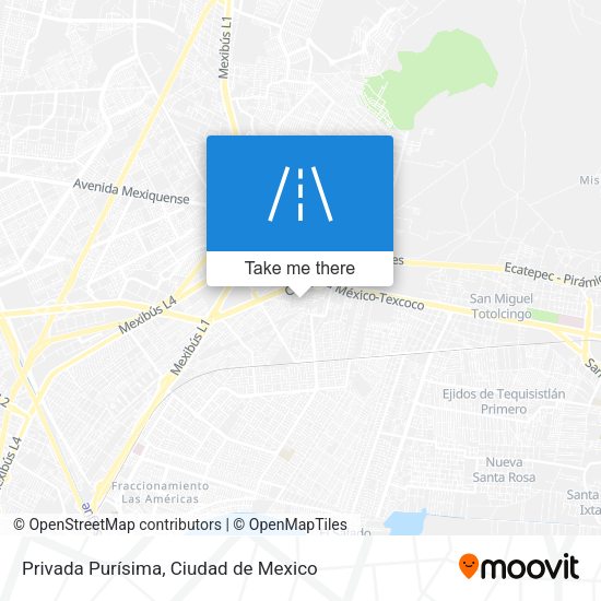 Privada Purísima map
