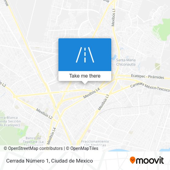 Mapa de Cerrada Número 1