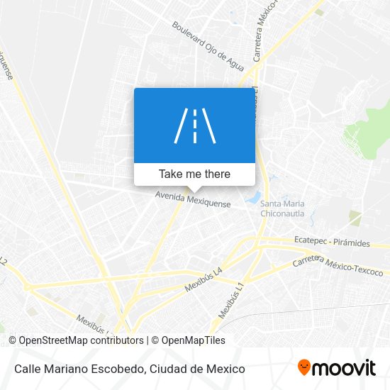 Mapa de Calle Mariano Escobedo