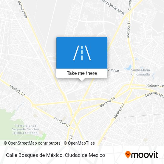Calle Bosques de México map