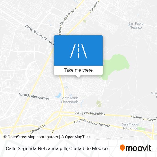 Calle Segunda Netzahualpilli map