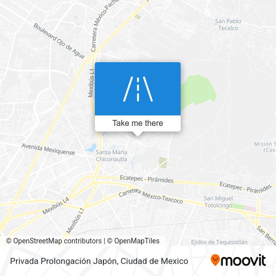 Privada Prolongación Japón map