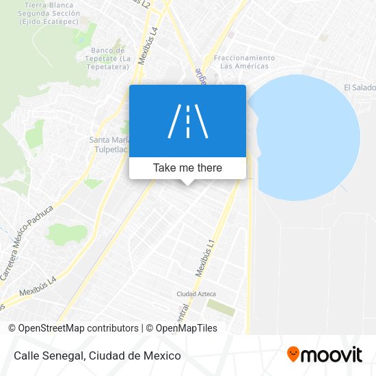 Calle Senegal map