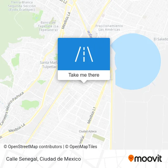 Calle Senegal map