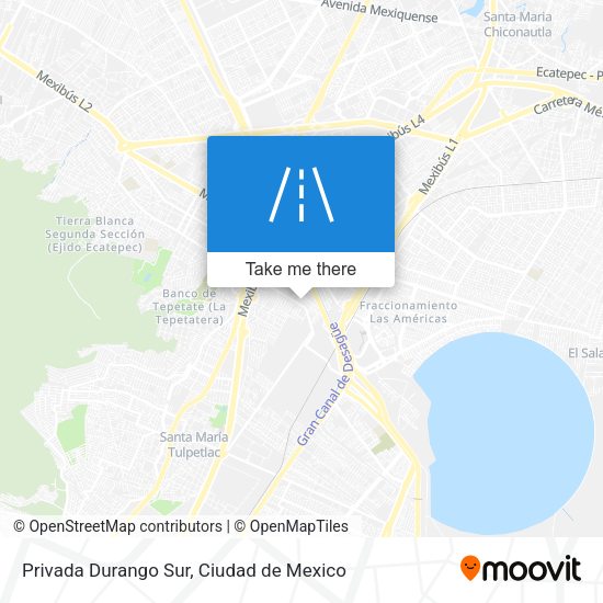 Privada Durango Sur map