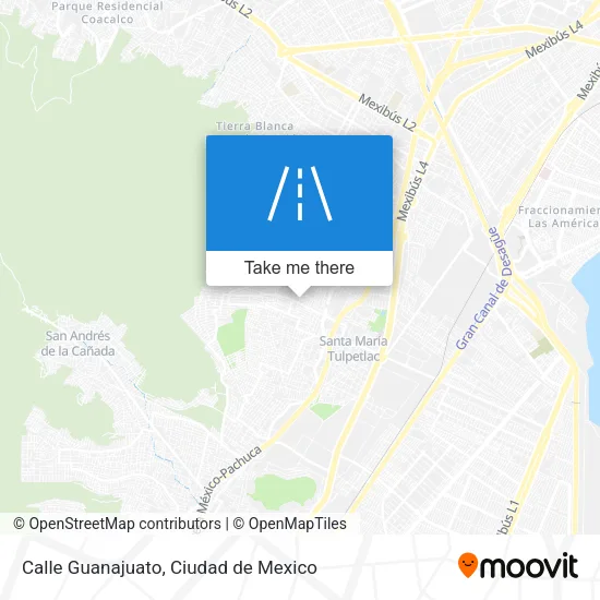 Mapa de Calle Guanajuato