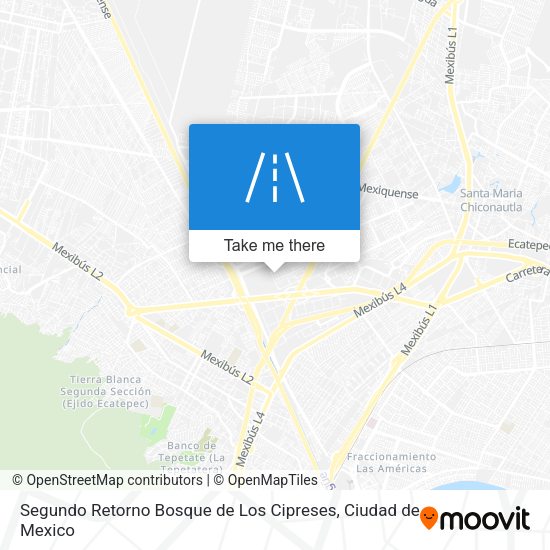Segundo Retorno Bosque de Los Cipreses map
