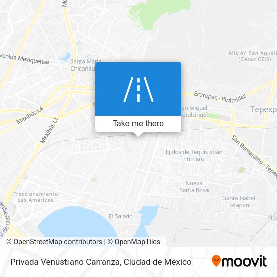Privada Venustiano Carranza map